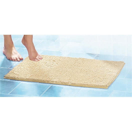 Tapis chenille beige