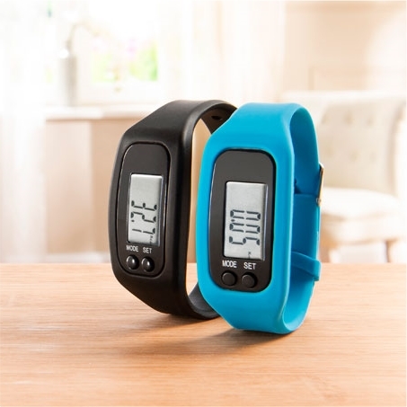 Montre podomètre Noire / Bleue