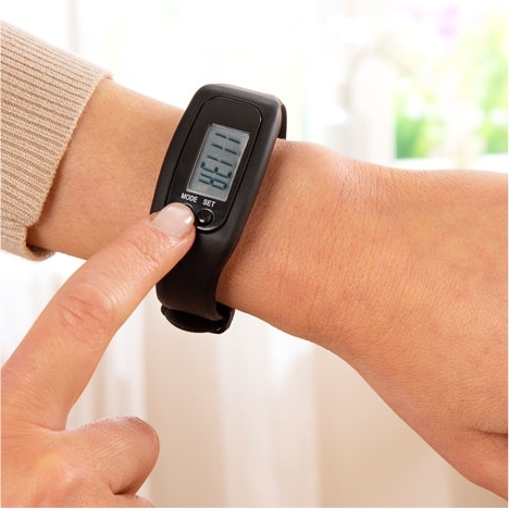 Montre podomètre Noire / Bleue