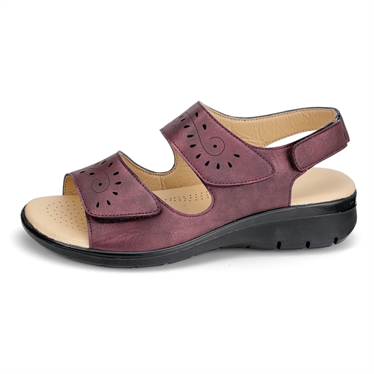 Sandales Noires En Cuir - Taille 39 - Plateforme Moyenne - Occasion En Bon état