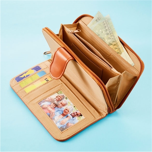 Portefeuille patchwork RFID