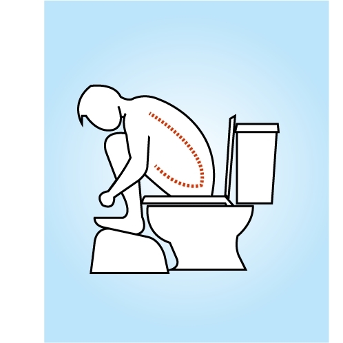 Repose-pieds pour WC