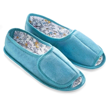 Lot de 2 paires de chaussons Bleu + rose - taille 38/39