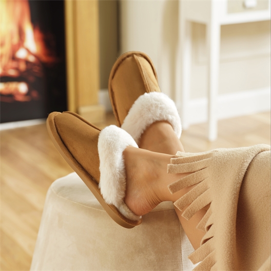 Pantoufles fourrées