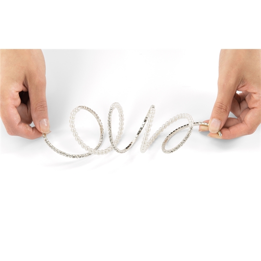 Bracelet multirang perles et strass