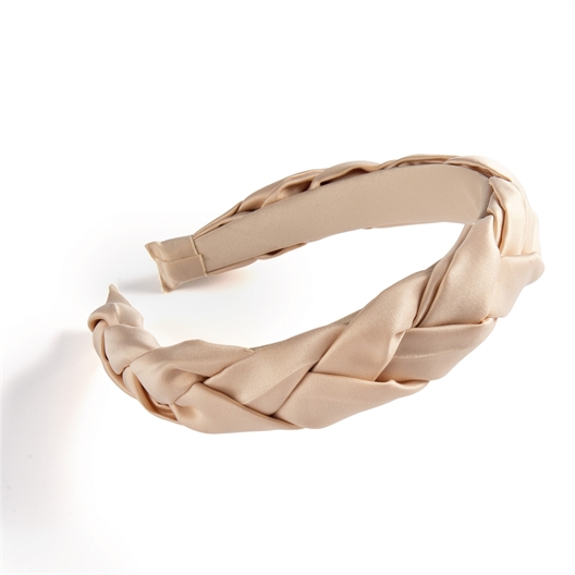 Serre-tête tresse satinée