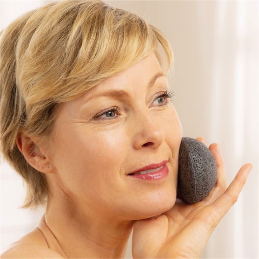 Eponge Konjac Noir, Verte ou Rose