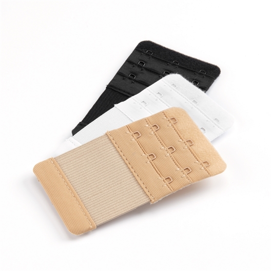 Lot de 2 extensions de soutien-gorge à 2 ou 3 crochets : blanc, beige ou noir