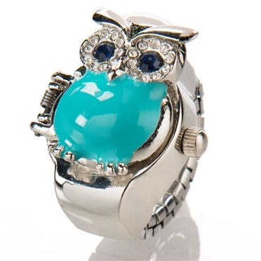 Montre-bague chouette