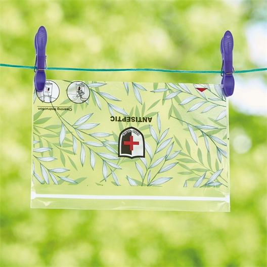 Lot de 2 pochettes antibactériennes pour masque