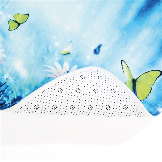 Tapis salle de bain papillons de nuit
