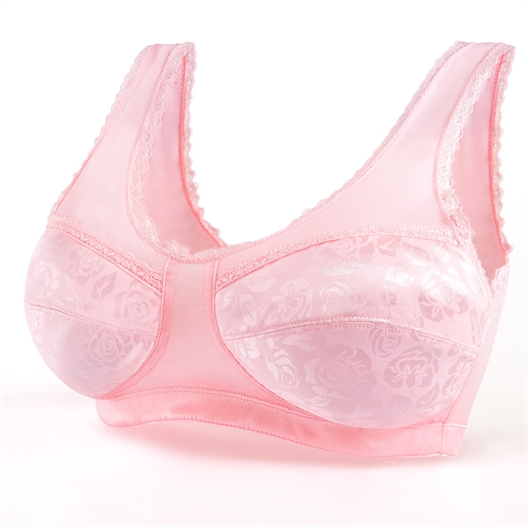 Lot de 2 Satin Bra blanc + noir ou bleu + rose