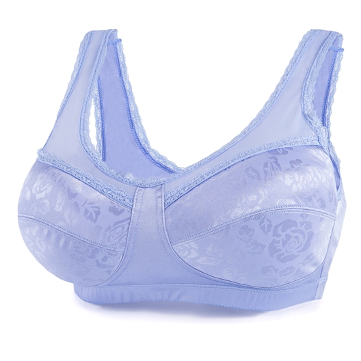 Lot de 2 Satin Bra blanc + noir ou bleu + rose