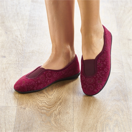 Ballerines "Angèle" Marine ou Bordeaux