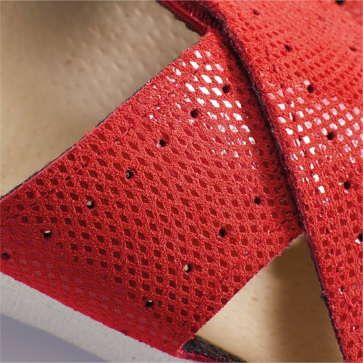 Mules scratch : Rouge, Beige ou Bleu