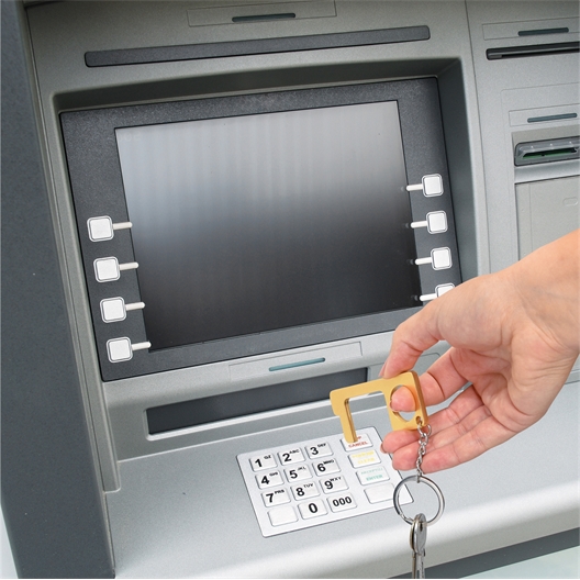 Lot de 2 porte-clefs évite-contamination