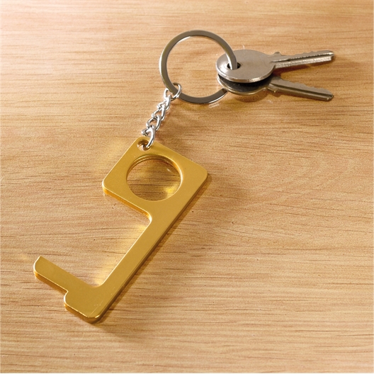 Lot de 2 porte-clefs évite-contamination