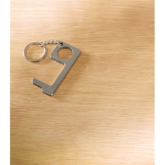 Lot de 2 porte-clefs évite-contamination