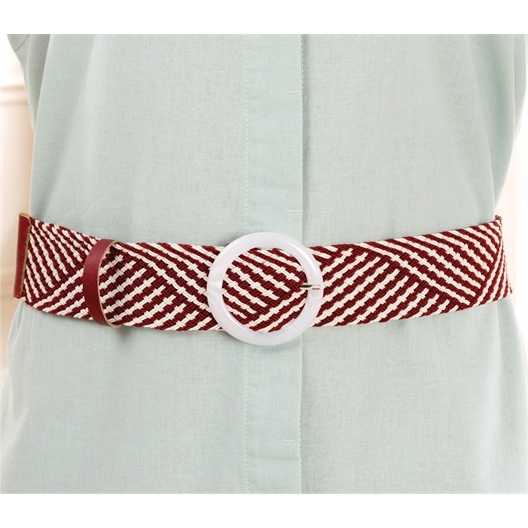 Lot de 2 ceintures boucle ronde