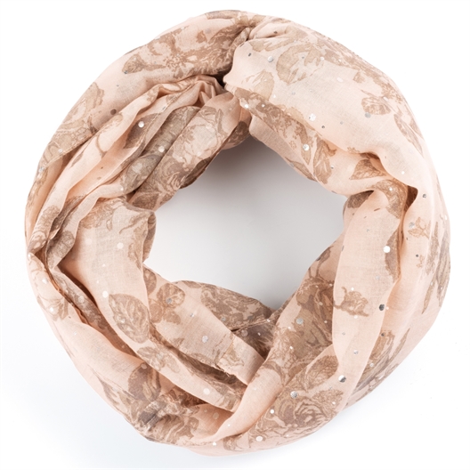 Snood fleuri