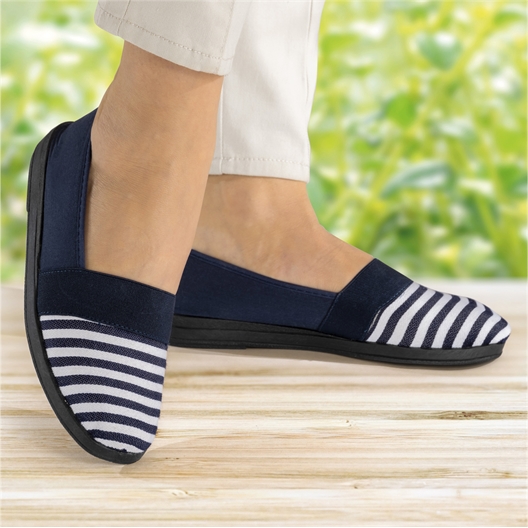 Ballerines élastiquées Cobal marine