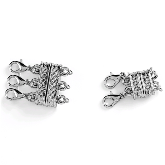 Lot de 2 extenseurs de collier magnétique argenté ou doré