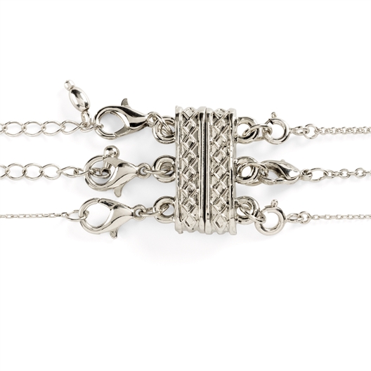 Lot de 2 extenseurs de collier magnétique argenté ou doré