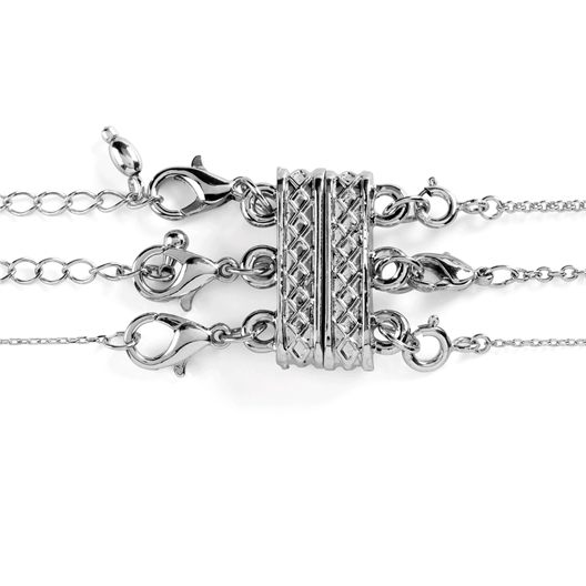 Lot de 2 extenseurs de collier magnétique argenté ou doré