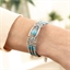Bracelet argent et turquoise