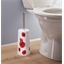 Brosse de toilette imprimé roses