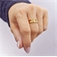 Bague ajustée magnétique Coloris doré