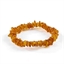 Bracelet ambre aplatie cognac ou multicolore
