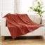 Plaid microfibre terracota ou beige