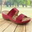 Mules ajourées Mahée Rouge - taille 38