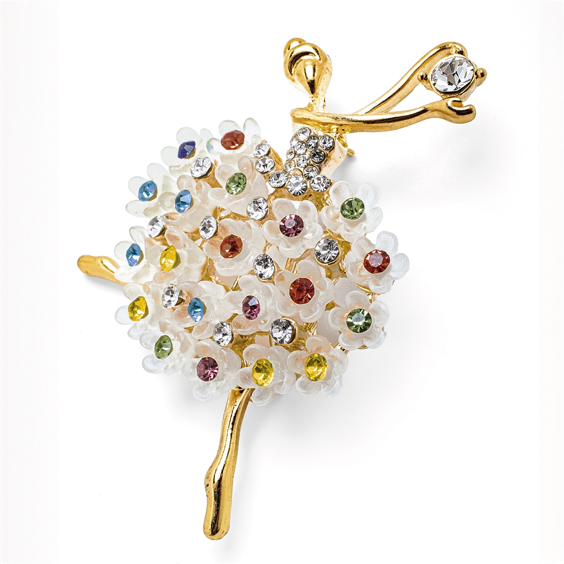 Broche Magnétique Danseuse étoile Noir Et Argenté - Bijou Neuf Avec étiquettes