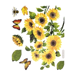 Stickers Tournesols et papillons