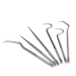Ensemble 6 cure-dents métalliques