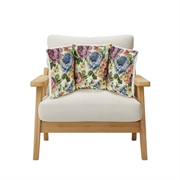 Coussin de dos motif floral