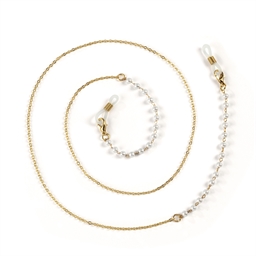 Chaînette perles pour lunettes