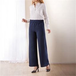 Pantalon jambes larges bleu Marine - taille M