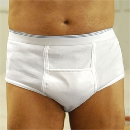 Slip incontinence homme Blanc - taille M