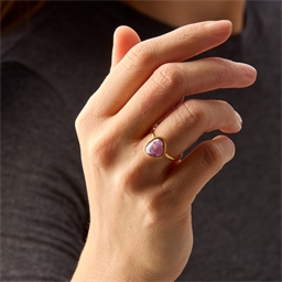 Bague ajustable Améthyste