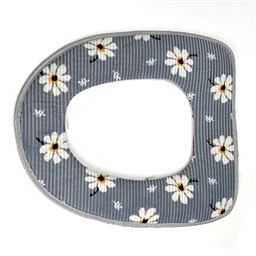 Coussin de siège de toilette Gris/bleu