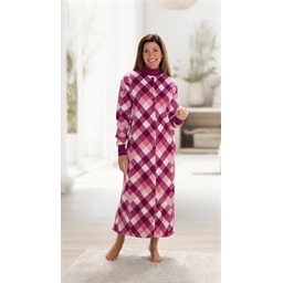 Robe de chambre boutonnée Motif Kajouka rose - taille M