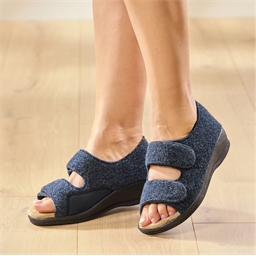 Chaussons ouverts hallux - Cara Bleu - taille 36