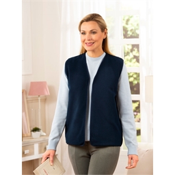 Gilet polaire et cuivre bleu