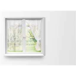 Lot de 2 rideaux dentelle 60 x 120 cm