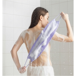 Lot de 2 sangles gommantes et lavantes pour dos