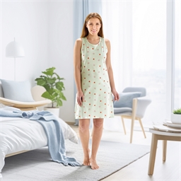 Chemise de nuit courte imprimée - Berry Vert - taille M