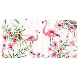 Tapis de bagnoire flamants roses